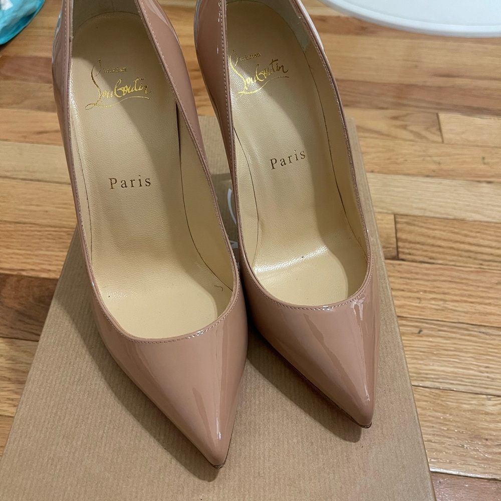 Christian Louboutin Nude Pigalle Follies 100mm Heels